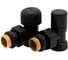 Угловой набор термостатический DR 1/2х1/2”, черный 0281.15WH0WBR 1