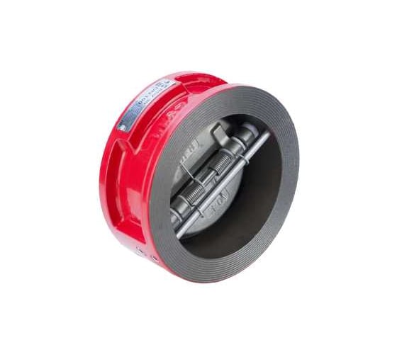 Обратный клапан межфланцевый Reon RSV30 Ду300 (PN16, Тmax=120С, диск AISI304), красный 300RSV30RED