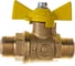 Кран шаровой Valfex N/P59 БИРКА для ГАЗА 1/2 НР/НР ручка-бабочка, латунный 11Б27фтМ (96/24) VF.279.LB3.012.N/P59.Bir 2