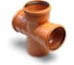 Крестовина Valfex 110/110/110x87,5 рыжая, наружная канализация (15) 31110110 1