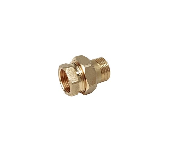 Фитинг прямой из 3 частей (американка) Giacomini 1, ВР-НР, хромированный GIA R18X005