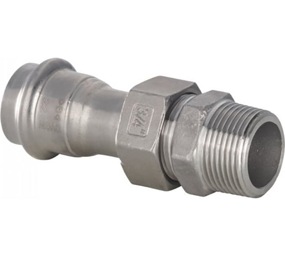 Пресс-соединение разъёмное Conex Banninger IBP A-Press Inox, нержавеющая сталь AISI304, с наружной резьбой, 18x1/2 PS24341G0180400