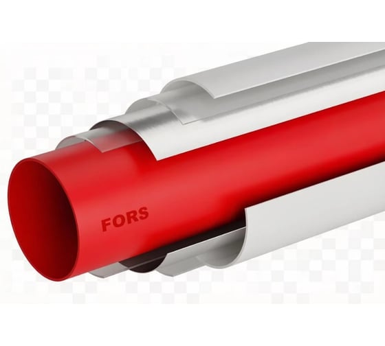 Труба полипропиленовая LD FORS, армированная алюминием, DN 20, 2 м/10 шт./20 м в уп. ТПLDFORS2021020.00000000