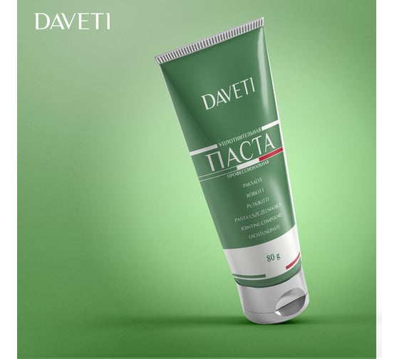 Уплотнительная профессиональная паста для резьбовых соединений DAVETI 80г DPASTA80