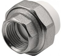 Американка GIBAX полипропилен, 25x3/4" ВР, белая PPL13-03051