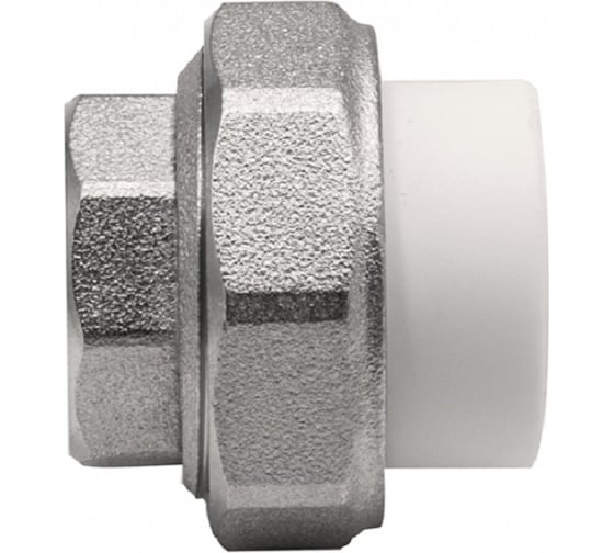 Американка GIBAX полипропилен, 25x3/4" ВР, белая PPL13-03051