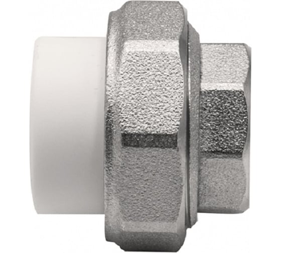 Американка GIBAX полипропилен, 25x3/4" ВР, белая PPL13-03051