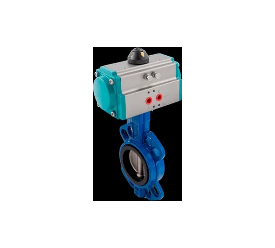 Затвор дисковый NEWKEY межфланцевый нержавеющий AISI304 DN150, PN16 PTFE, с пневмоприводом AT105D NK-DZis150*AT105D
