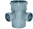 Крестовина двухплоскостная СаМат Плюс d 110/50/50, угол 90°, 1 шт. SanT-2143 1