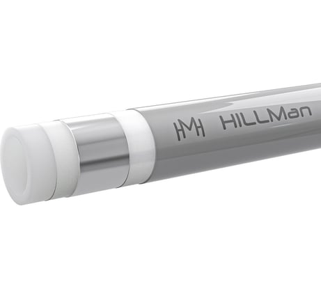 Труба металлополимерная серая HILLMAN Universal pipe stabil PE-Xa/Al/PE-RT 25x3,7 мм (бухта 50 м) ST-PEXA-2537