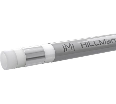 Труба металлополимерная серая HILLMAN Universal pipe stabil PE-Xa/Al/PE-RT 16,2x2,6 мм (бухта 100 м) ST-PEXA-1626