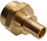 Муфта для PE-X/PE-RT труб РОС аксиальная латунь Дн 16х3/4 ВР (130-1610) R0345055 2