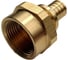 Муфта для PE-X/PE-RT труб РОС аксиальная латунь Дн 16х3/4 ВР (130-1610) R0345055 3
