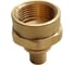 Муфта для PE-X/PE-RT труб РОС аксиальная латунь Дн 16х3/4 ВР (130-1610) R0345055 5