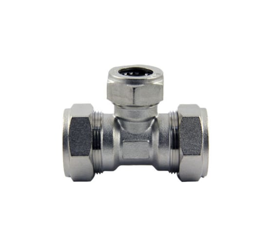 Тройник редукционный переходной AQUAFLEX труба-труба-труба Т 20х15х20 AF