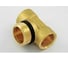 Тройник коллекторный концевой Tiemme 3/4х1/2х1/2 (никель) O-ring / 1890R 1950051 / 1890K040405R 1