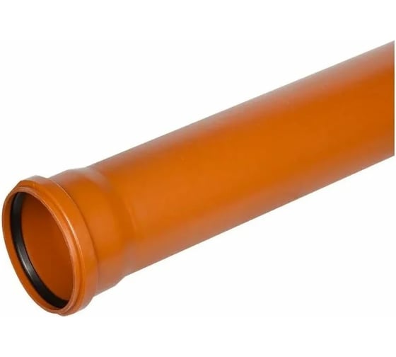 Труба НПВХ СаМат Плюс SN4 110x3.2/3.4x1000, цвет кирпич, 1 шт. 1702