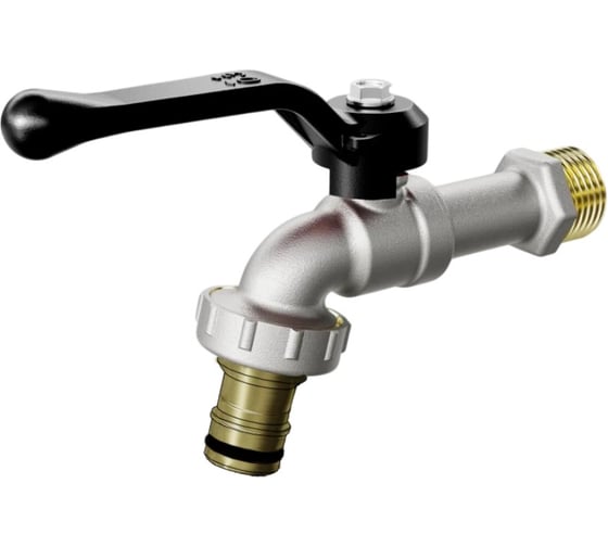 Кран водоразборный LD PRIDE 46.15.Н-Ш.Р Ду15, Ру16, БРС LD 46.582.4.15 QDC