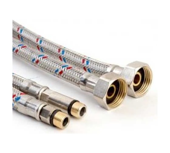 Гибкая подводка для смесителя Wesnaart ЭКОФЛЕКС 1/2xМ10, пара, 120 см WA.M10.102.120
