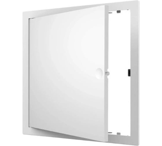 Лючок СаМат Плюс 200х200 LN пластиковый с нажимным замком, белый (1 шт) SanT-2726 1