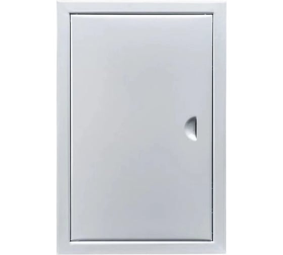 Лючок СаМат Плюс 100х250 П металлический белый (1 шт) SanT-2943 1
