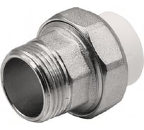 Американка GIBAX полипропилен, 20x3/4" НР, белая PPL13-02052