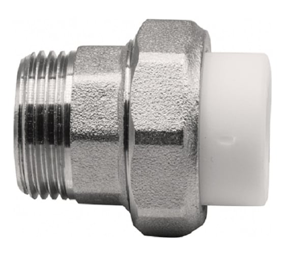 Американка GIBAX полипропилен, 20x3/4" НР, белая PPL13-02052