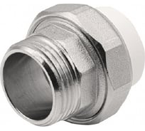 Американка GIBAX полипропилен, 25x1" НР, белая PPL13-03032