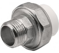 Американка GIBAX полипропилен, 20x1/2" НР, белая PPL13-02042