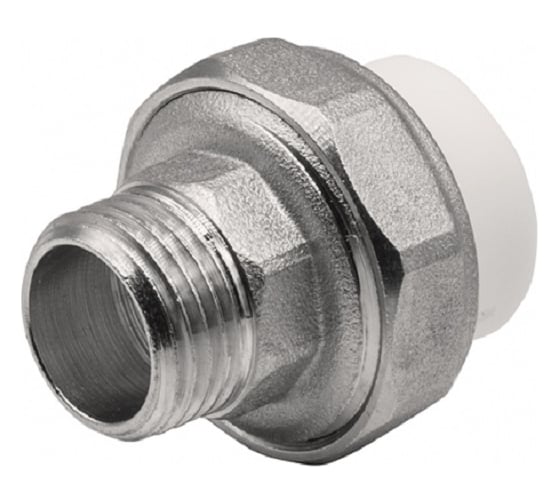 Американка GIBAX полипропилен, 20x1/2" НР, белая PPL13-02042