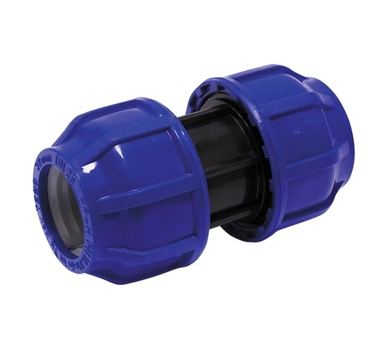 Муфта ПНД компрессионная соединительная ПоливНаДаче 32x32 PND-MF-32 1