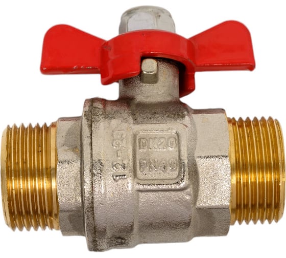 Шаровой кран MVI полнопроходной 3/4" наружная-наружная, бабочка BV.515.05 1