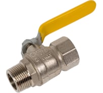 Шаровой кран MVI газовый, полнопроходной 3/4" внутренняя-наружная, ручка рычаг BV.812.05