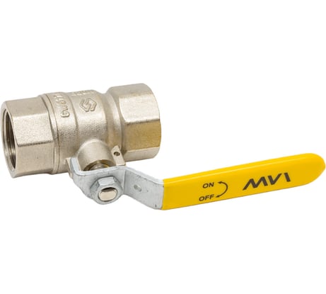 Шаровой кран MVI газовый полнопроходной 3/4" внутренняя-внутренняя, ручка рычаг BV.811.05