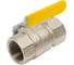 Шаровой кран MVI газовый полнопроходной 3/4" внутренняя-внутренняя, ручка рычаг BV.811.05 2