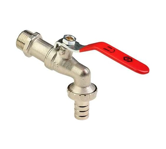 Шаровой кран MVI водоразборный 3/4" наружная-штуцер BV.633.05