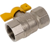 Шаровой кран MVI газовый полнопроходной 3/4" внутренняя-внутренняя, бабочка BV.813.05