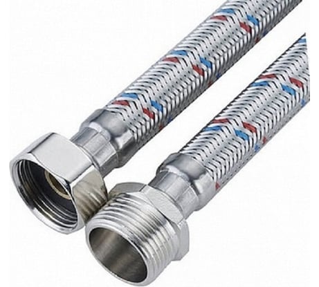 Гибкая подводка для воды OUTE 1/2", гайка-штуцер, 30 см TP56-30