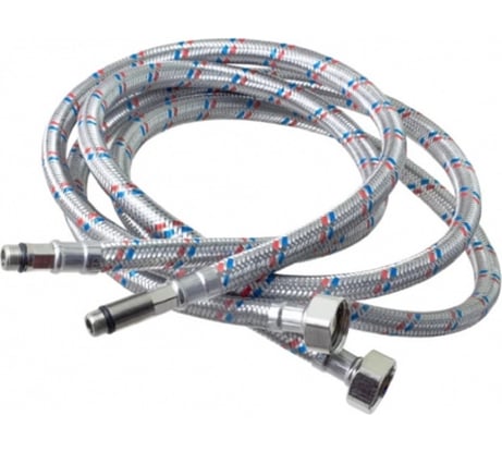 Гибкая подводка для смесителя OUTE пара, 1/2", М10, гайка-штуцер, 250 см TP57-250