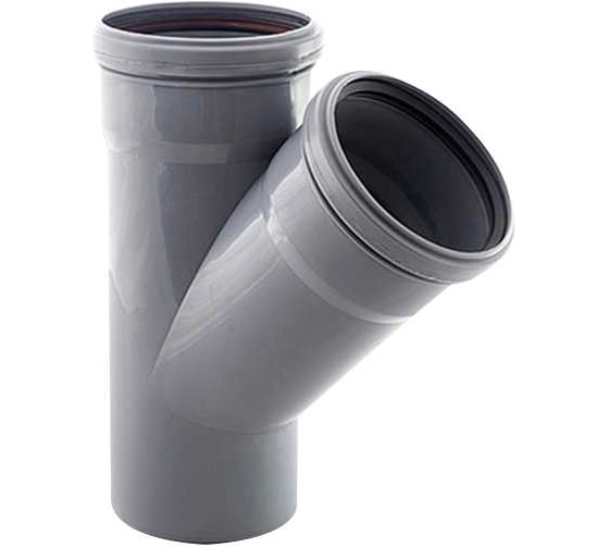 Тройник канализационный Millennium O110-110мм, 45, 18084, УТ000035058