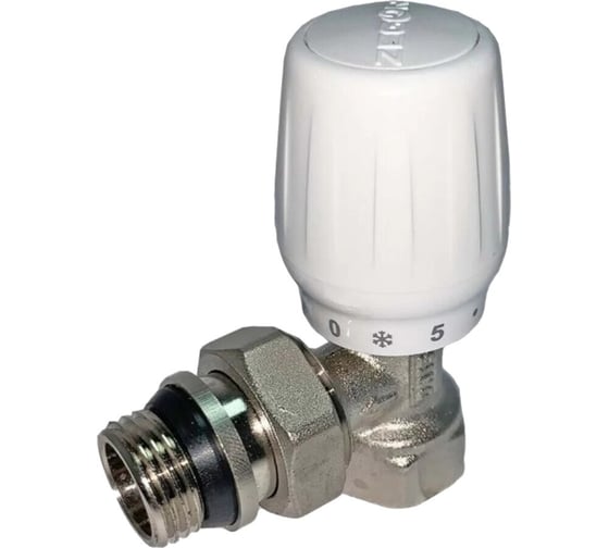 Кран радиаторный Zegor угловой нижний 1/2“ НВ с антипротечкой QS-3451