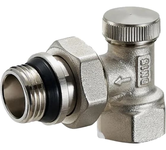 Кран радиаторный Zegor угловой нижний 3/4“ НВ с антипротечкой QS-3652