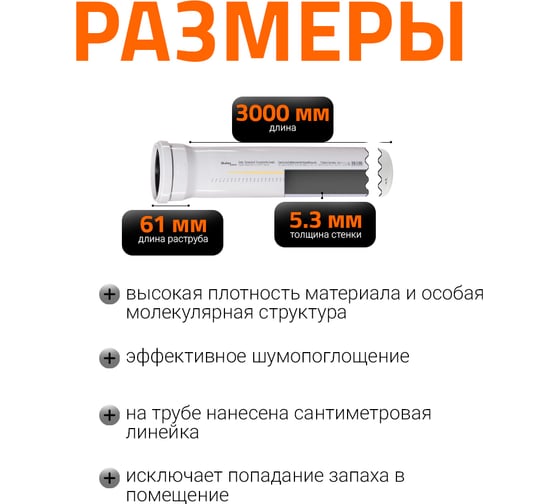 Труба Ostendorf SKEM 125x3000 мм 336070