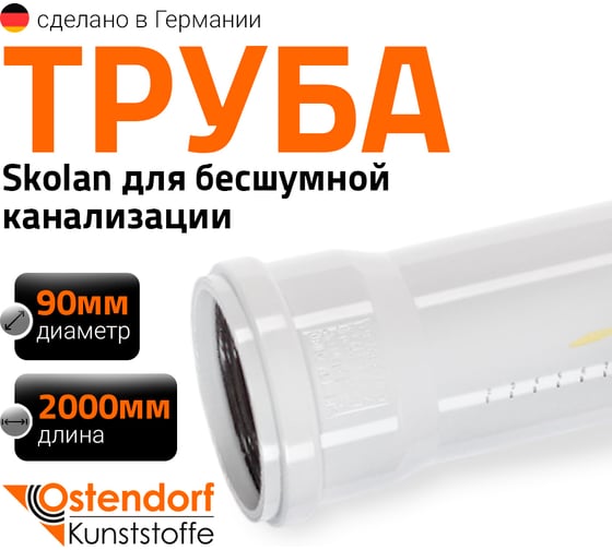 Труба Ostendorf SKEM 90x2000 мм 334060