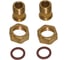 Присоединители СаМат Плюс Ду15 д/водосчетчика (2 штуцера + 2 гайки) (1 компл) 9277 1