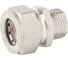 Муфта никель для гофрированной трубы VIEIR 20х1 дюйм (2шт) наружная резьба штуцер для подключения к фитингам VPM205-N (Y) 1