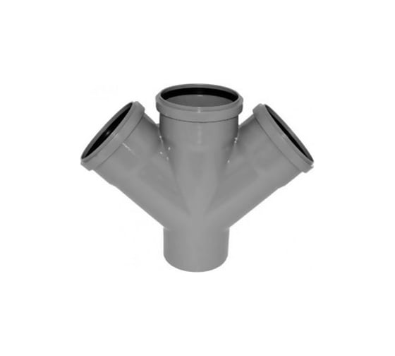 Крестовина VIEIR ПВХ Ф50×50×50×45 (30шт) для мини-разветвлений внутренней канализации 5067 (Y)