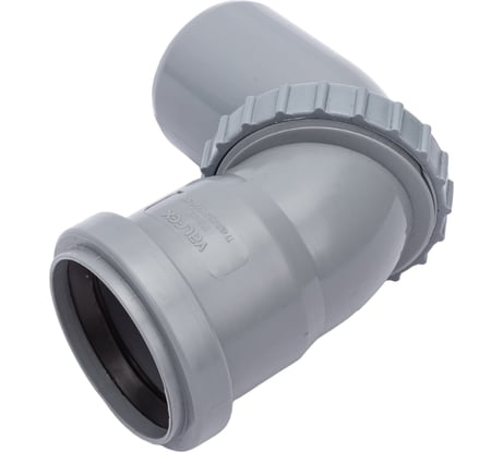 Поворотный универсальный отвод VALFEX 50 мм, внутренняя канализация 23100050