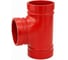 Тройник равносторонний DN.ru Short грувлок ТР-Г-С Ду32 (Дн42.4) Ру20, цвет - красный D520-00541 2