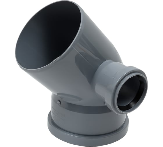 Универсальный отвод VALFEX 110/50x45, левый, внутренняя канализация 23111150